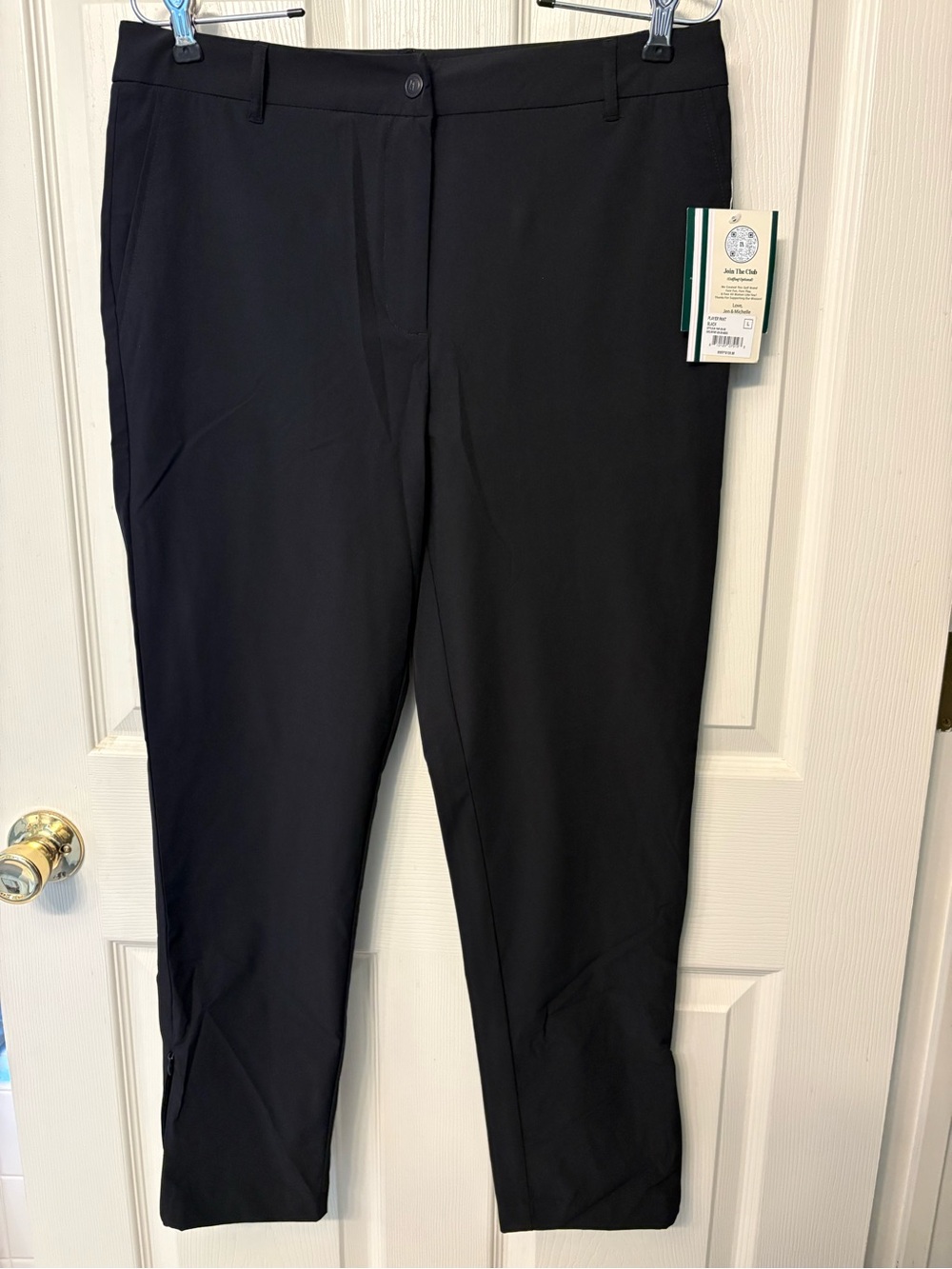 NWT Fore All Women’s Player Performance Golf Pants Black Size Large MSRP $140